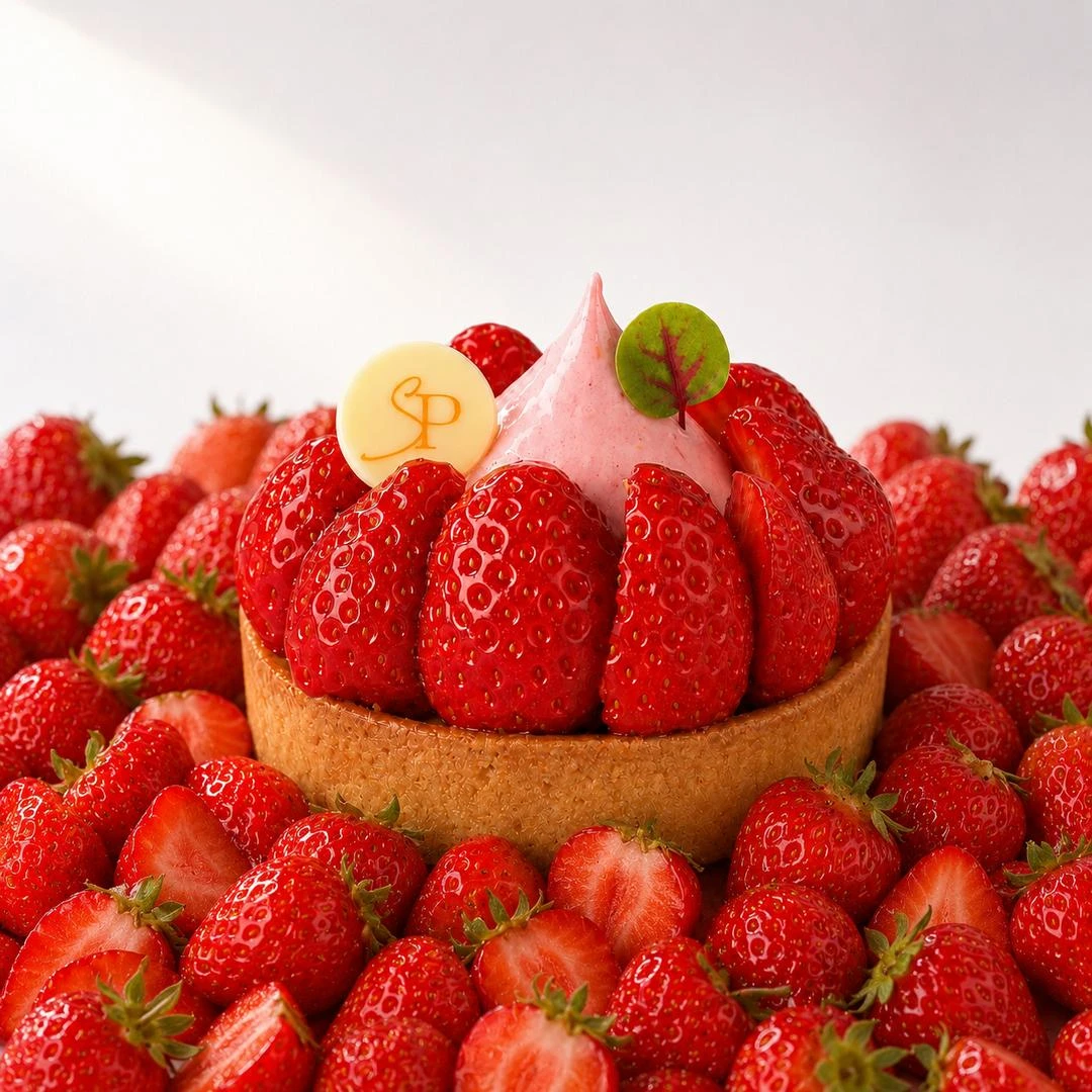 Tarte fraise menthe